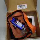 Chainsaw Sharpening Jig, Portable Hand Chain Saw Sharpener Tool with 8 Titanium-Plated Bits, Gloves, Storage Bag & Brush, Chainsaw Sharpener, Chainsaw Sharpener Kit for 4"-22" Chainsaw & Electric Saws (Blue)