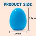 12 Pack Large Easter Eggs – 3.74'' Bright Plastic Fillable Eggs for Easter Egg Hunt, Party Favors, Surprise Gifts