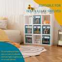 homyfort 11x11 Inch Storage Cube Bins, Fabric Cube Storage Organizer Baskets Box with Handles for Organizing Clothes, Toys, in Pantry, Closet Shelf, Nursery, Kids Room (Blue)