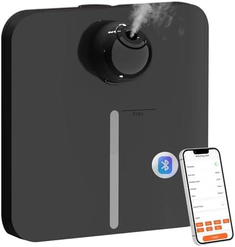 Essential Oil Diffuser for Home, Bluetooth Smart Scent Diffuser, Waterless Aromatherapy Diffuser, 1500 ft² Cold Air Hotel Collection Diffuser, Wireless Aroma Diffuser for Home, Hotel, Office