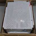 Furnulem White Tall Dresser for Bedroom,Vertical Storage Tower Unit and End Table with 6 Fabric Drawers, Nightstand Furniture with Drawer Organizer in Living Room,Closet,Entryway,Hallyway