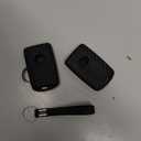 2pcs Compatible with Mazda 3 6 3 Sport CX-3 CX-5 CX-9 CX-30 CX-50 CX-90 MX-5 Miata MX-30 EV Carbon Fiber Looks Black Key Fob Cover Case Key Chain Protector Keyless Remote Holder