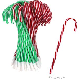 30 PCS Scented Christmas Candy Cane Pens Ballpoint Bulk Black Ink, Smooth Writing Candy Cane Pens for Kids & Adults, Xmas, Holiday, Office School Supplies, Party Favors Gifts (1 Count (Pack of 30), Red&Green)