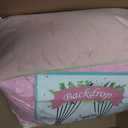 4 Panels 5x40ft Pink Ceiling Drapes for Wedding Parties, Wrinkle Free Thick Polyester 40ft Extra Long Wedding Draping Pink Ceiling Curtains Arch Drapery for Birthday Party Canopy Tent Decor, 60"W x 480"L