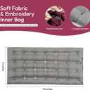 Microwavable Heating Pad with Washable Cover, 8 x 18 Microwave Heating Pad for Neck and Shoulders, Moist Heat Bean Bag Warm Compress for Knee, Joints, Wrist, Abdomen (Wine Red)