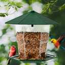 Jealoeur Bird Feeders for Outdoors Hanging Bird Feeder Wild Birds Seed, Green