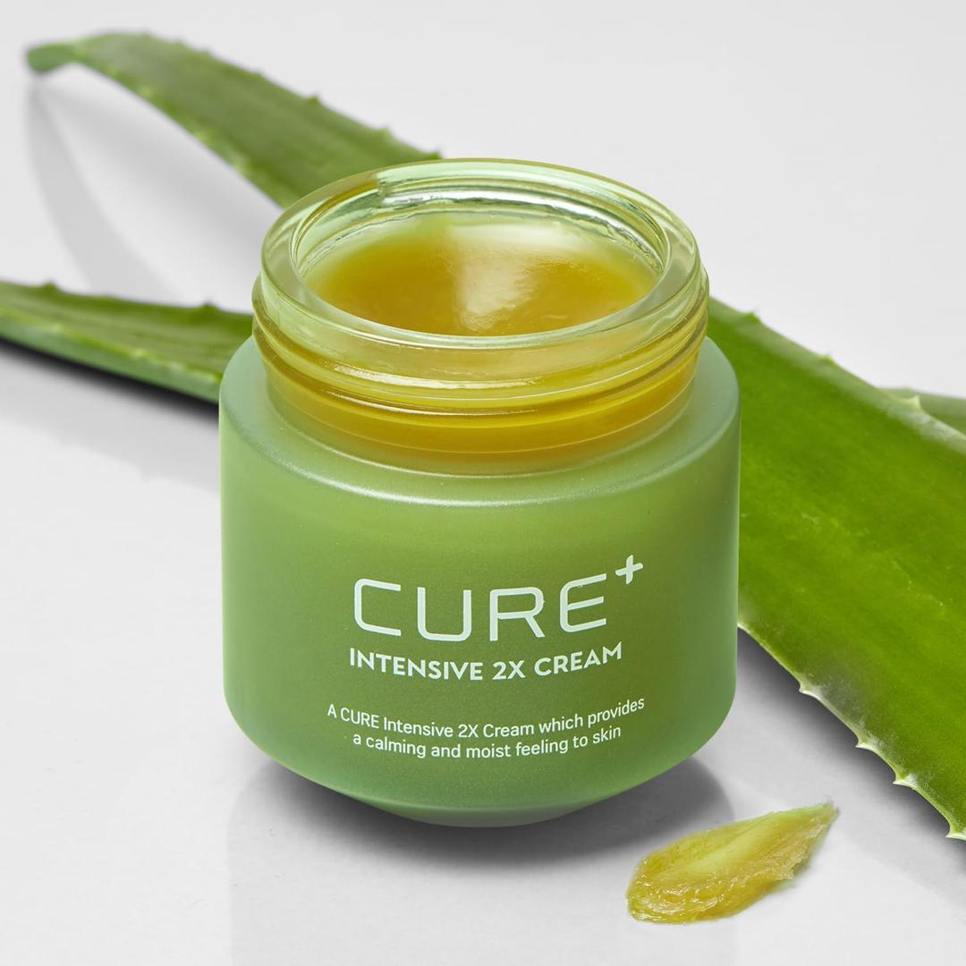Cure Intensive 2X Cream, Premium Aloe Deep Moisturizing Multi Balm, Korean Skincare, Face Moisturizer for Dry Skin (Pack of 1)