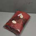 jinchan Jingle Lights Christmas Runner Rug 2x5 for Kitchen Red Holiday Rug for Hallway Bathroom Colored String Lights Pattern Xmas Decor Washable Runner for Entryway Laundry Room Bedroom Non-Slip