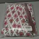 LOLONG Women's Casual Button Front Midi Dresses Spring 2025 Puff Long Sleeve Printed Ruffle Hem Boho Flowy Dress (XL)