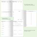 SEQES A5 Undated Planner- Leather Cover with goal tracker,full focus And habit To Increase Productivity organizer And Goal Setting & Reflection Journal | Weekly/Monthly Planner (dark green)