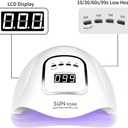 UV LED Nail Lamp 150W, Professional Nail Dryer Gel Polish Light, UV Nail Light With 4 Timer Setting, Nail Polish Curing Gel LED Dryer, Professional Nail Art Tools With Automatic Sensor, LCD Display