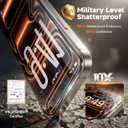 DMJN Unbreak Top 9H+ Glass for iPhone 17 Screen Protector (13FT Military Grade Shatterproof, Easy Installation) Screen Protector 17 Tempered Glass, Full Edge Coverage, Longest Durable, 2 Pack (Clear)