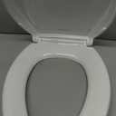 KOHLER 4636-RL-0 Cachet ReadyLatch Elongated Slow Close Toilet Seat, Soft Close Toilet Seat Quiet Lid, Contoured Grip-Tight Bumpers Installation Hardware, Apartment Essentials, White