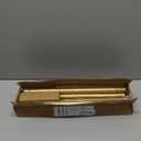 Gold Shower Curtain Rod 34-82 Inches(2.8-6.8ft) Never Rust Adjustable Shower Rod Spring Tension Non Slip No Drilling Shower Rods for Bathroom Garland Window