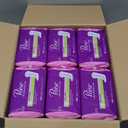 Poise Daily Liners, Incontinence Panty Liners for Bladder Leaks, 2 Drop Very Light Absorbency, Long Length, 264 Count of Pantiliners (6 Packs of 44)