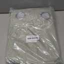 H.VERSAILTEX Linen Blackout Curtains 45 Inches Long 100% Absolutely Blackout Thermal Insulated Textured Linen Look Curtain Draperies Anti-Rust Grommet, Energy Saving with White Liner, 2 Panels, Sage