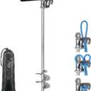BeneLabel 17" 26" 36" Boat Sand Anchor for Boat Screw in Boat Anchor for Shallow Water, Stainless Steel Boat Beach Anchor for Sandbar, TET Ski Anchor, Kayak Anchor, Pontoon Boat, Sandbar