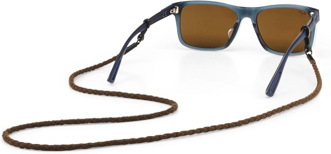 Croakies (CROCY Ultrasuede Cord Fashion Eyewear Retainer Spec Ends (Brownstone)