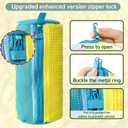 Anybar Shoe Washing Machine Bag 2 Pcs Reusable Laundry Shoe Bag 360 Deep Cleaning Sneaker Washing Machine Bag Fits All Shoe Types Microfiber Inside with Self-locking Zipper (Yellow)