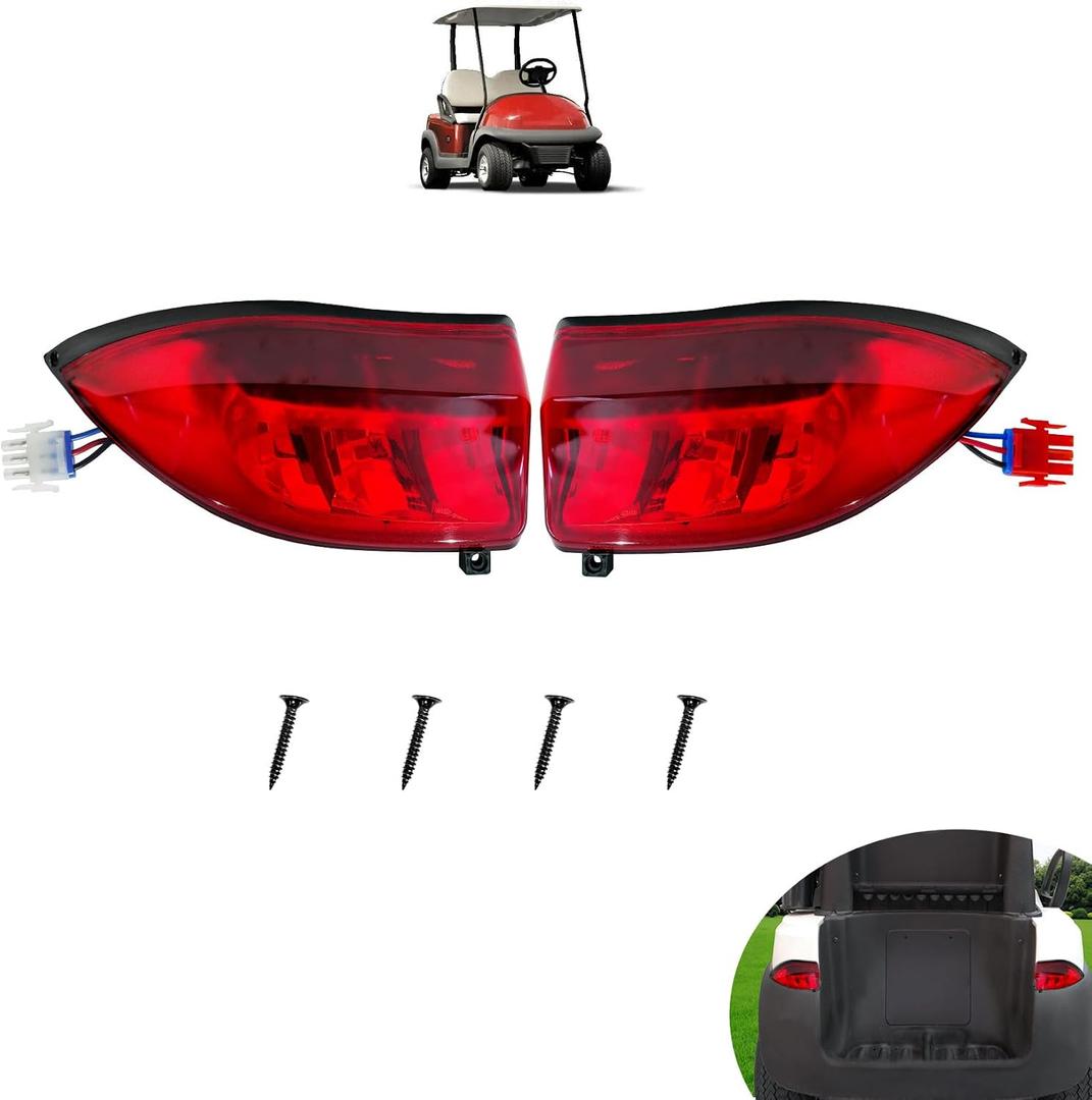 DRIVE UP Golf Cart LED Taillight for Club Car Precedent 2004-Up and Tempo 2018-Up Models Replacements 12V 3 Wires Rear Light Kit