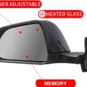 side mirror replacement for Tesla Model 3 2021 2022 2023 2024 2025 Assembly Driver Side for Tesla Model 3 Accessories 51167177128 BLACK (LH) 13 Pin