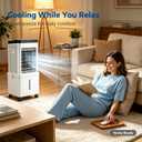 Portable Air Conditioners, 3-in-1 Evaporative Room Air Conditioners Fan with Humidifier, 3 Speed Wind, Dual Control & Rolling Wheels for Home Office Bedroom