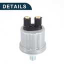 Car Fuel Pressure Sensor Durable | Oil Pressure Sensor Black Silver Tone 1 Pcs