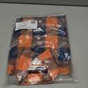 Amazon Essentials Men's Long-Sleeve Casual Poplin Shirt (Navy Orange Buffalo), XS