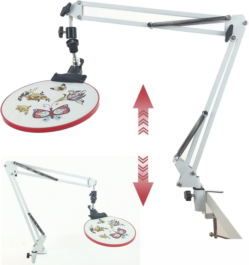 Cross Stitch Frame Stand Embroidery Hoop Holder Embroidery Hoop Stand Cro Embroidery Stands Lap Cross Stitch Holder Stand,Cross Stitch Stand Suitable for Embroidery Hoops Hand Embroidery Supplies