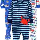 Simple Joys by Carter's Baby Boys 3 pack Snug Fit Footed Cotton Pajamas, 3T