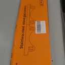 2 Pack Stainless Steel Stove Gap Covers, Kitchen Stove Gap Fillers, Heat Resistant Stove Guard Between Stove and Countertop, Snap-on design prevents shifting, adjustable from 13.8" to 26.8 "