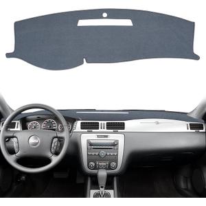 Dashboard Cover Dash Cover Mat Pad Custom Fit for Chevy Chevrolet Impala 2006-2013/Impala Limited 2014-2016 (Dark Gray)