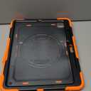 HXCASEAC for iPad Pro 13 Inch Case (M5/M4) 2025/2024, Shockproof Design with Pencil Holder, Protector, Rotating Stand, Hand Strap, Heavy Duty Protective iPad Pro13 Cover A3360 A2925 A2926, Orange