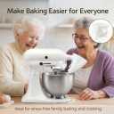 2 x uided-Flow Baking Funnel for Stand Mixer, KitchenAid Flour Funnel Attachment, 2026 Upgraded Large Funnel, Add Ingredients While Mixing, No Powder Explosion, One-Piece Injection Molded(Black)