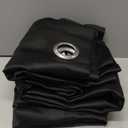 Deconovo Blackout Curtain Panel  Solid Grommet Top, Thermal Insulated & EnergySaving, MachineWashable Room Darkening Window Treatment for Bedroom & Living Room, 1 Panel, Black, 42W x 63L