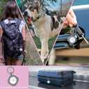 ADITYNA Cotton Dog Collar with AirTag Holder - Heavy-Duty Metal Buckle, Breathable, Easy Adjustable for Medium & Large Breeds - for Walking, Training (Pastel Paradise, Fits 15-21" Necks)