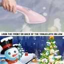 Round Fitted Tablecloth with Elastic Round Outdoor Tablecloths Christmas Fitted Table Covers for Tables Waterproof Reusable Vinyl Table Cloth for Indoor and Outdoor 40" (Round)