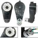 2PCS Kids Ride On Car Gearbox 12V RS550 40000RPM High-Speed Motor Gearbox for Power Wheels Kid's Ride on Toys,High Torque Motor for Kid's Electric Vehicle Replace Parts,2 Free Coupler