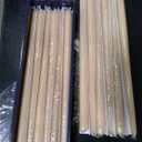 Ivory Cream 15 Inch Taper Candles - Pack of 12 Premium Unscented, Dripless & Smokeless Hand-Dipped Candles for Birthday, Wedding or Dinner Decorations and Formal Candlelighting