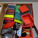 Tile Town Fire Station Magnetic Tiles Set, 66 Piece Kids Magnet Toy, Innovative Action Play Magnetic Tile Building Set Ages 3-6 (Fire House)