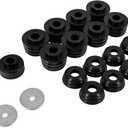 DEF KF04050BK Polyurethane Body Mount Bushing Kit Replacement for F250 F350 2WD/4WD 1999-2018 (Black)