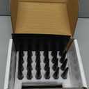 Wheel Spike Lug Nuts, M14x1.5 Conical Bulge Seat, Closed End Spiked Lug Nuts with Socket Key, Fits Silverado Sierra 2500 3500, F250 F350 Aftermarket Wheels- 24 Pack (Black)