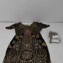 YESSA Flapper Dresses 1920s Dresses for Women,Sequin Fringe Great Gatsby Dresses for Women Roaring 20s Costume Harlem Night (Large, Black Gold)