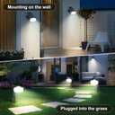 Bright Solar Spot Lights Outdoor 2 Modes Solar Outdoor Lights,Waterproof Solar Lights Outdoor,LED Garden Landscape Spotlights for Yard Pathway Driveway Walkway Wall 4 Pack Cool White