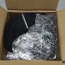 Under Couch Blocker, 4"x 394" Under Furniture Blocker with 30 Cable Ties, Stop Things Going Under Sofa Couch Bed, Couch Blockers for Pets Toys Easy to Install, Black