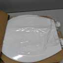 BEMIS 500EC 390 Toilet Seat with Easy Clean & Change Hinges, 1 Pack Round, Cotton White