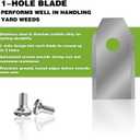 3 x Replacement Blades for Segway Navimow i105N, i108N, i110N, H500N, H800N, H1500N, H3000N, Stainless Steel Robotic Lawn Mower Blades 36pcs Silver