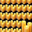 72 Pcs Large Flameless Candle Bulk Flameless Pillar Candles Decor for Wedding Proposal Valentine Romantic Night for Him 2 Aa Battery Operated (Not Included) Communion Church Candles