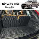 Cargo Mat Compatible with 2016-2025 Volvo XC90 Trunk Mat and Rear Backrest Mat Cargo Liners All Weather Anti-Slip