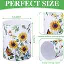 Kitchen Decorations Utensil Holder Acrylic Utensil Crock Spoon Kitchen Organizer for Countertop Coffee Spoon Holder Jar for Cooking Tools(Sunflower)
